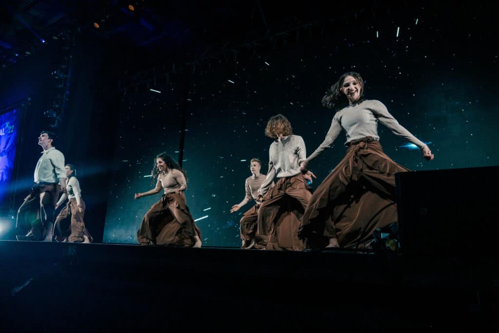 Neben einem Impuls und Lobpreis, gab es auch eine tänzerische Choreografie