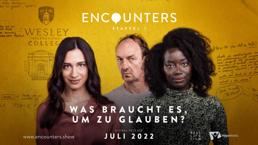 Das offizielle Plakat für die Serie „Encouters“