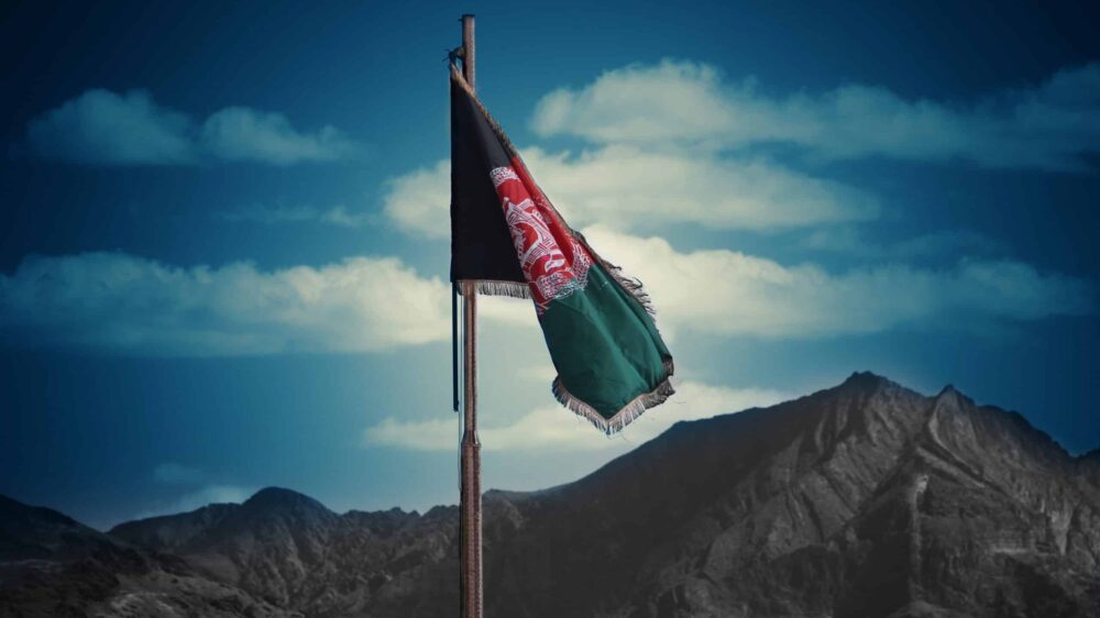 Afghanistan, Kabul, Flagge