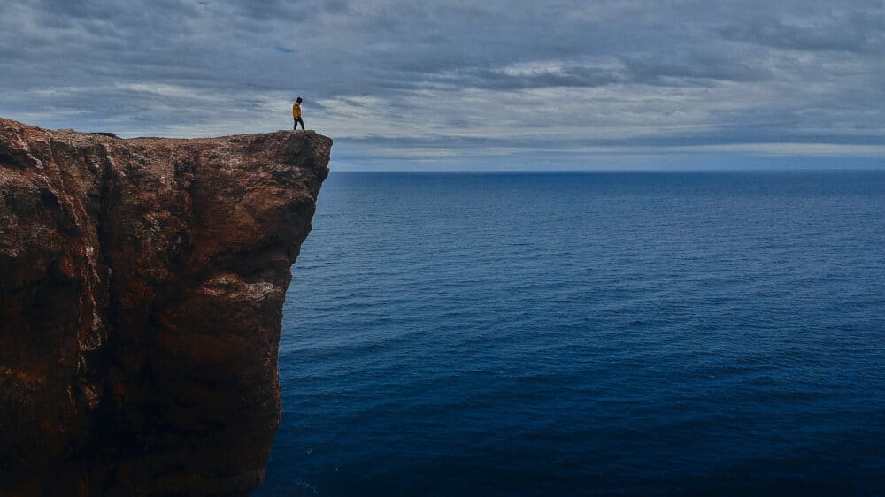 Klippe, Meer, Felsen, Abgrund