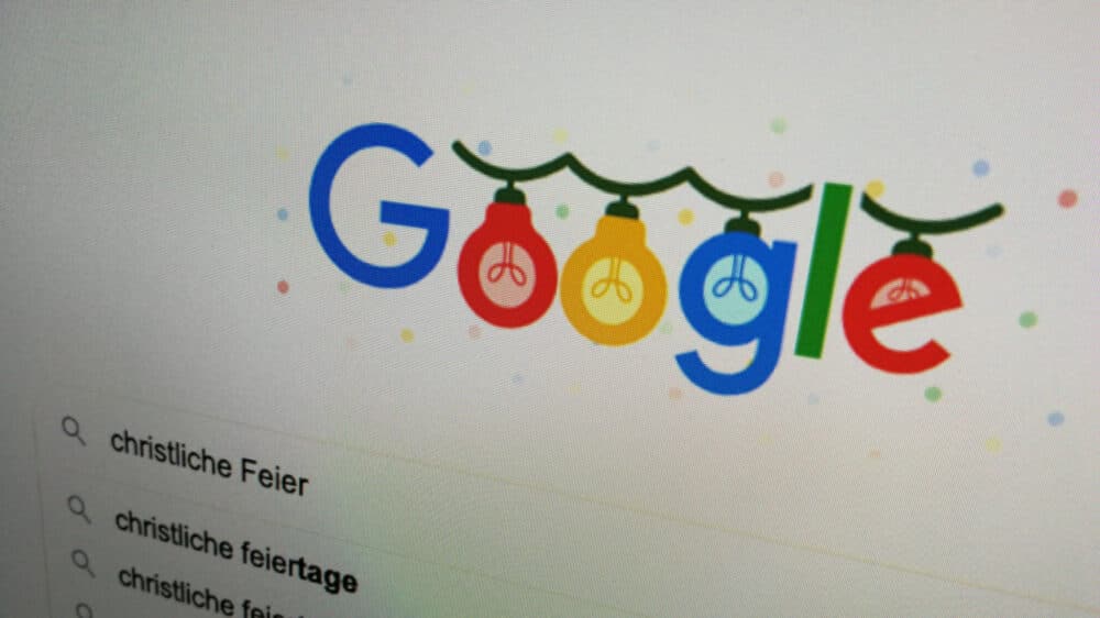 Google, suchen, christliche Feiertage
