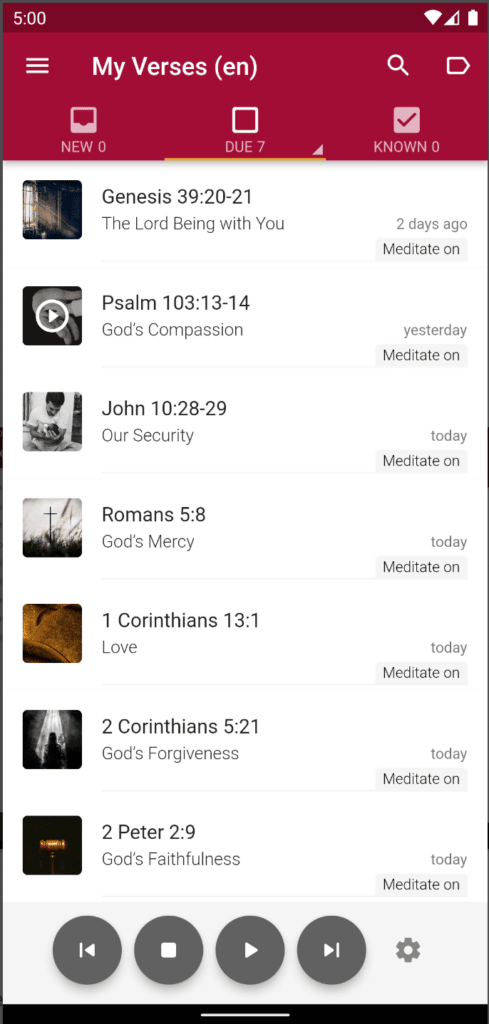 Remember me, Bibelverse, christliche App