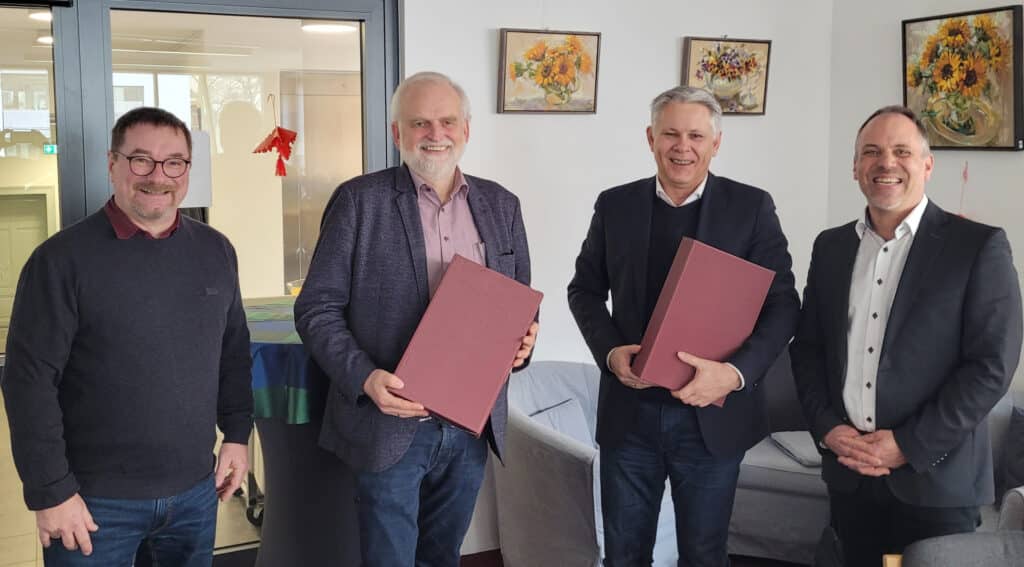 Jochen Geiselhart, Frank Uphoff, Christoph Stiba, Marc Brenner (v.l.n.r.) Foto VEF