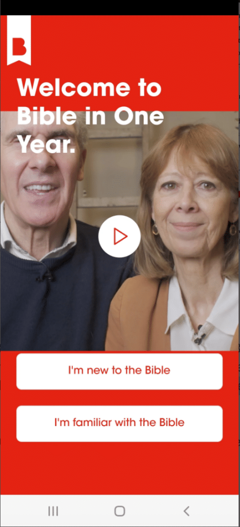 Bibel in einem Jahr, App, christliche Apps