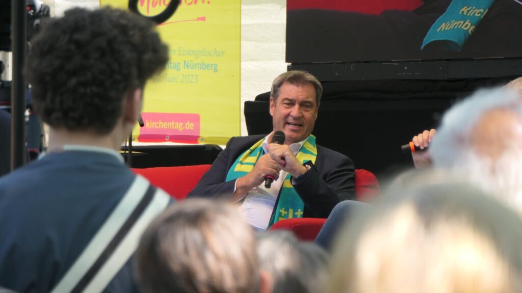 Markus Söder, Kirchentag Nürnberg 2023