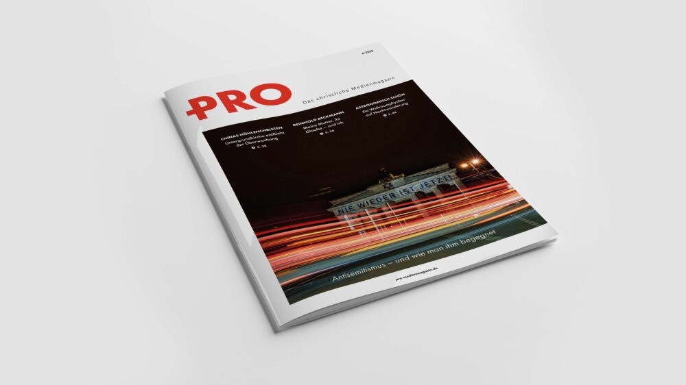 Das Cover der aktuellen Ausgabe des Christlichen Medienmagazins PRO