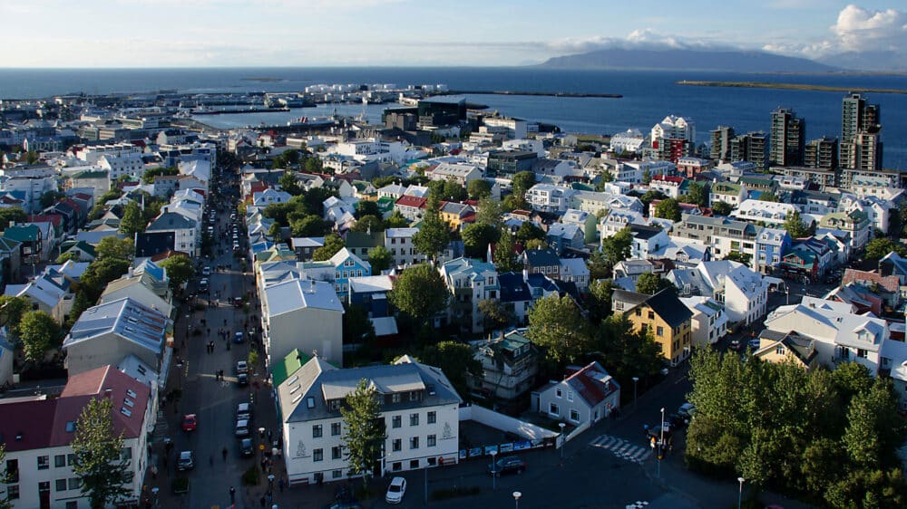 Die isländische Hauptstadt Reykjavik