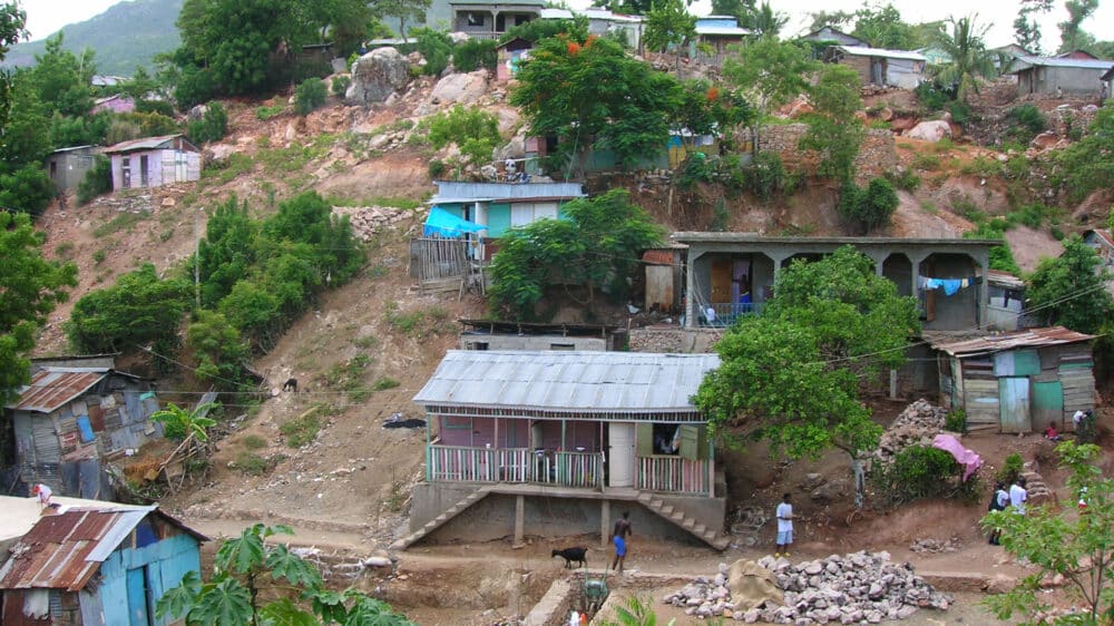 Einblick in ein Armenviertel Haitis