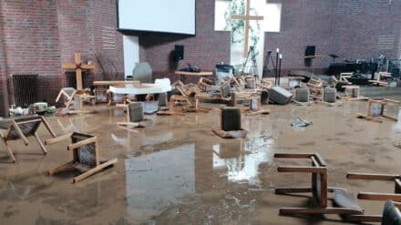 So sah das Gemeindehaus in Hagen nach der großen Flut aus