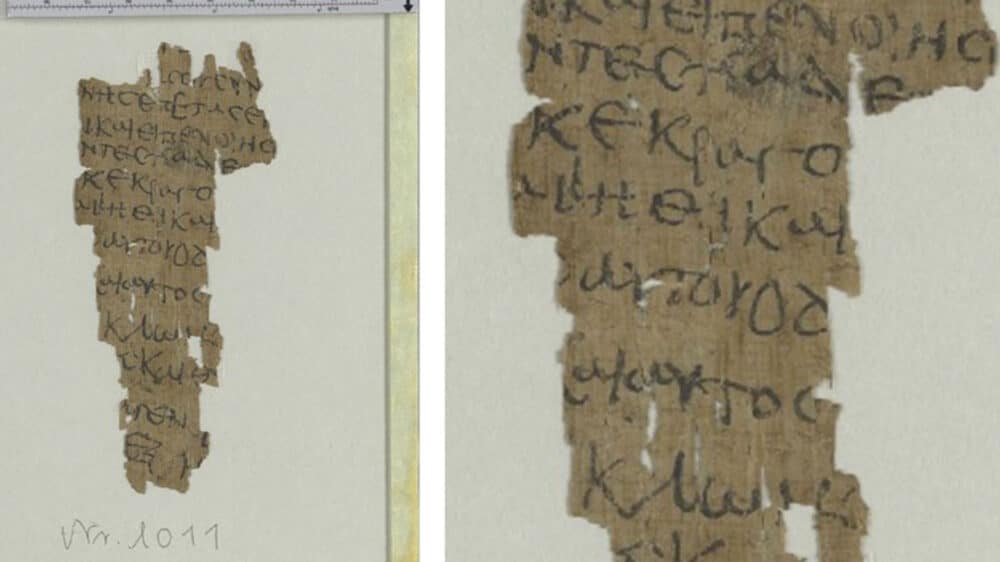 Das etwa elf mal fünf Zentimeter große Schriftstück