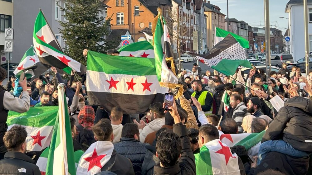Syrer in Deutschland feiern den Sturz Assads