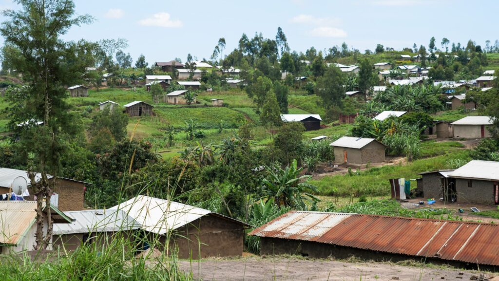 Dorf im Kongo