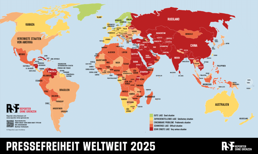 Pressefreiheit weltweit