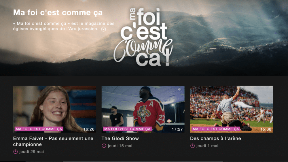 Sendung „Ma foi c’est comme ça“ beim Sender „Canal Alpha“