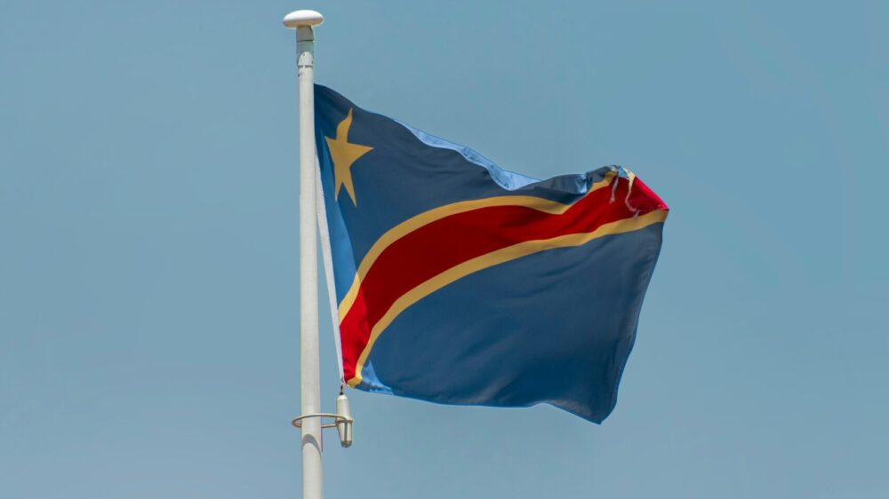Flagge der Demokratischen Republik Kongo