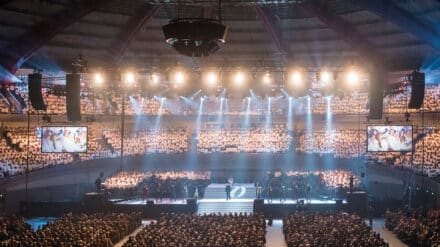 Die Organisatoren der Stiftung Creative Kirche hoffen auch nächstes Jahr wieder auf eine volle Westfallen-Halle, wie hier bei der Aufführung des Luther-Oratoriums