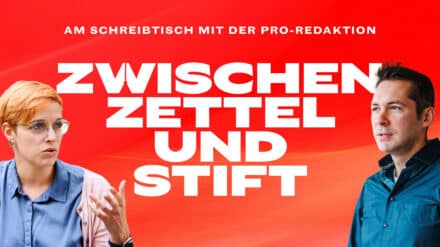 Zwischen Zettel und Stift