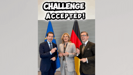 Bundestagspräsidentin Julia Klöckner, Philipp Amthor und Martin Plum singen „Großer Gott, wir loben dich“ auf Instagram