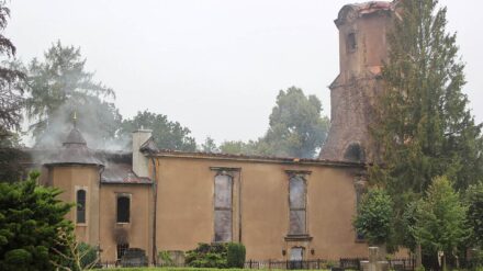 Brandanschlag auf eine Kirche
