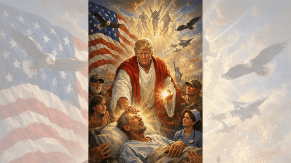 Donald Trump inszeniert sich mit einem KI-Bild als Jesus-gleicher Erlöser