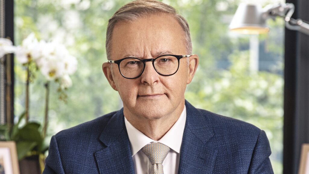 Porträt des Premierministers von Australien, Anthony Albanese