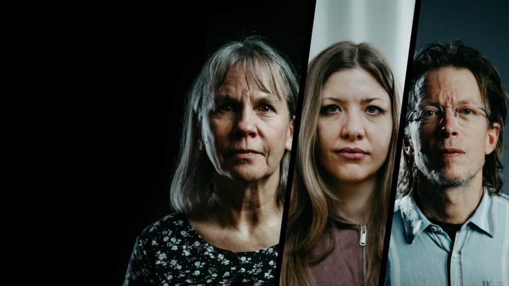 Drei Lebenswelten, drei Wahrheiten: "Zwischen uns die Wahrheit" blickt hinter Überzeugungen – und auf die Menschen dahinter. Von links: Claudia, Cecilia und Fritz