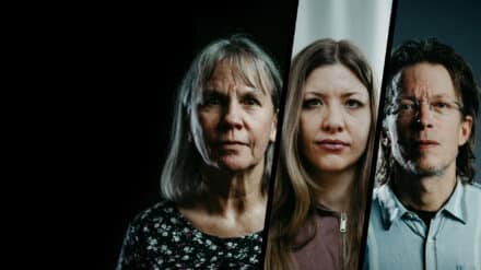 Drei Lebenswelten, drei Wahrheiten: "Zwischen uns die Wahrheit" blickt hinter Überzeugungen – und auf die Menschen dahinter. Von links: Claudia, Cecilia und Fritz