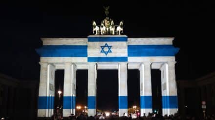 Brandenburger Tor_Israelflagge